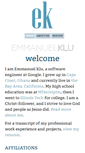 Mobile Screenshot of emmanuelklu.com