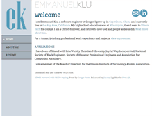 Tablet Screenshot of emmanuelklu.com